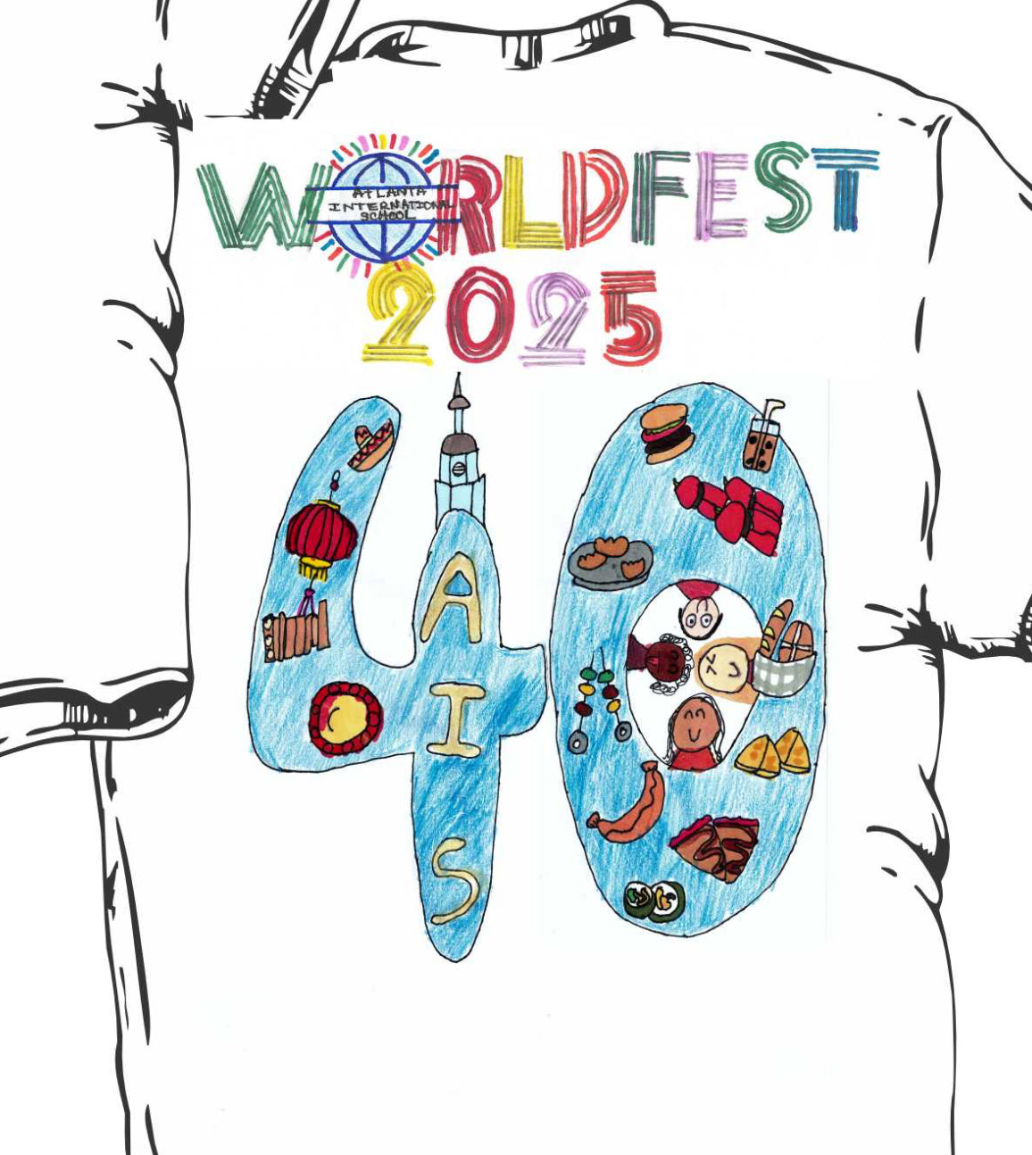 2025 Worldfest T-Shirts - Celebrating 40 Years